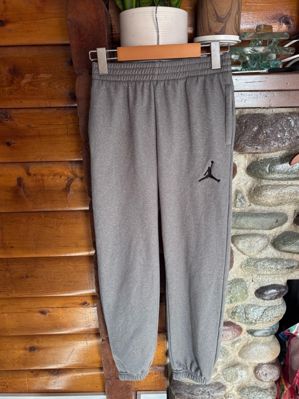 Michael Jordan Grey Jumpman Dri-Fit Track pants - Size Boys 10-12yrs